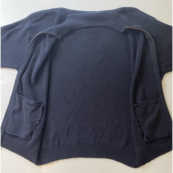 Vtg LL Bean Mens Thick Ribbed Cardigan Size XL Full Zip 90s Grunge Alternative‎ - Picture 10 of 11